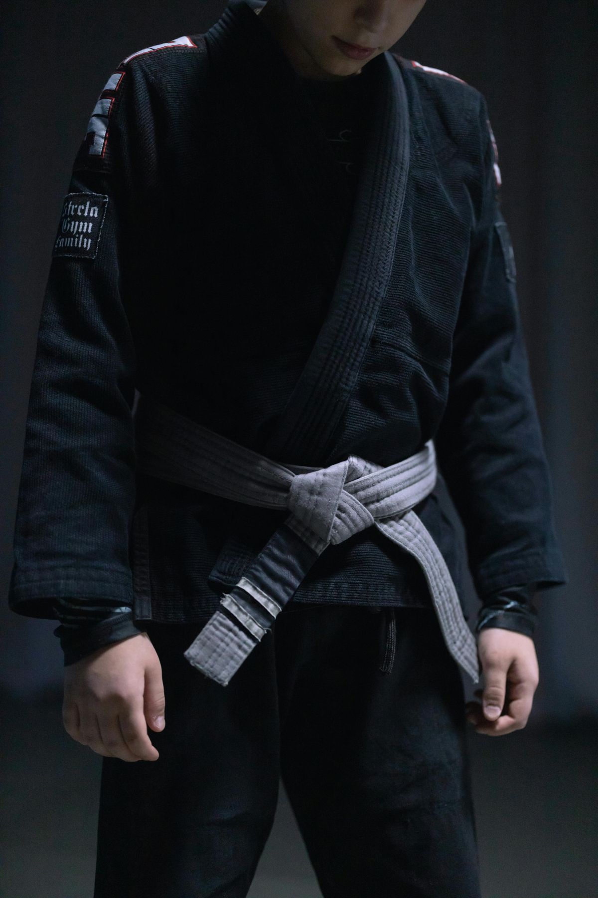 Youth practitioner with belt
